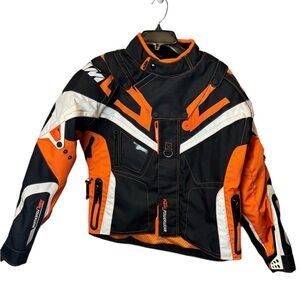 KTM Race Riding Jacket Black Orange Small